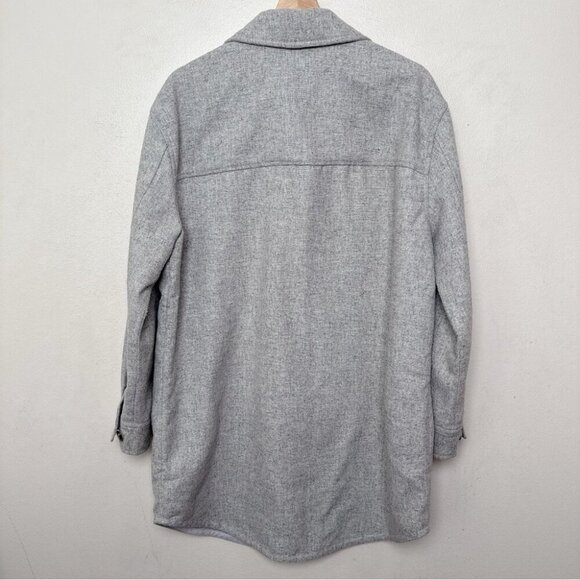 Gentle Fawn Womens Medium Kyleen Shacket Heather Grey - Picture 12 of 12